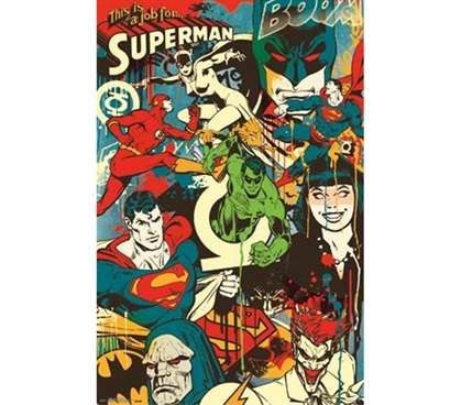 Fun Dorm Stuff - DC Comics - Throwback Poster - College Wall Decor