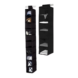 TUSKÂ® 2-Piece College Closet Set - Black Dorm Essentials Dorm Necessities