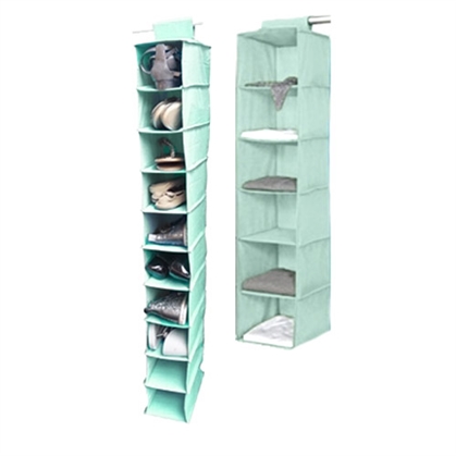TUSKÂ® 2-Piece College Closet Set - Calm Mint Dorm Storage Solutions Must Have Dorm Items Dorm Necessities