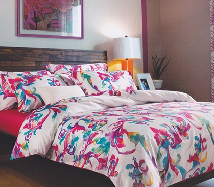 Artistry Pink and Blue College Dorm Bedding for Girls TXL Comforter
