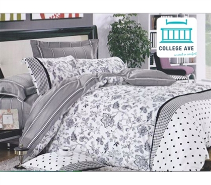Aureate Twin XL Comforter Set - College Ave Designer Series Girls Dorm Bedding College Bedding Set