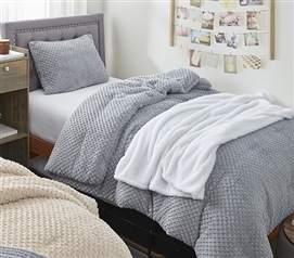 Justa Nother - Coma Inducer Twin XL Comforter - Gray Pebble