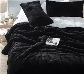 Chunky Panda Orca Bunny - Coma Inducer Twin XL Comforter - USA Filled - Frosted Black