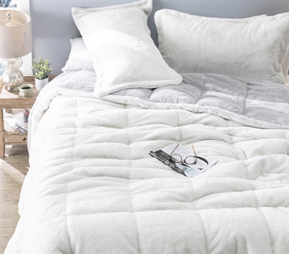 Whiteout Chunky Bunny - Coma Inducer Twin XL Comforter - USA Filled - Frosted Chocolate