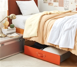 Texture Brand - Rolling Under Bed Storage Drawer - Orange