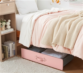 Texture Brand - Rolling Under Bed Storage Drawer - Rose Quartz
