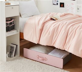 Texture Brand - Rolling Under Bed Storage Drawer - Refined Rose Diamond