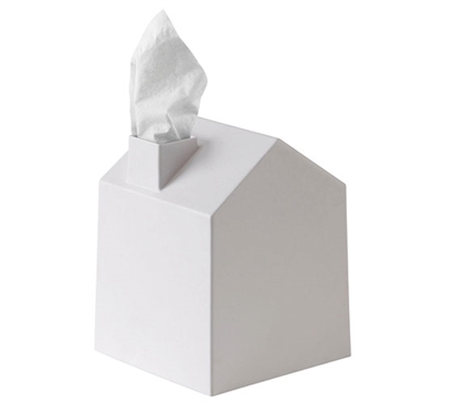 Tissue Box House - White