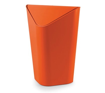 Corner Trash Can - Orange