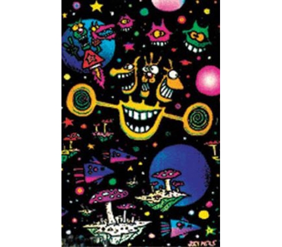 Space Craze Blacklight Poster Decorate Your Dorm Cheap Items For College