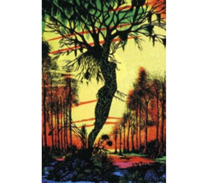 Best Supplies For College - Mirage Swamp Blacklight Poster - College Decorations