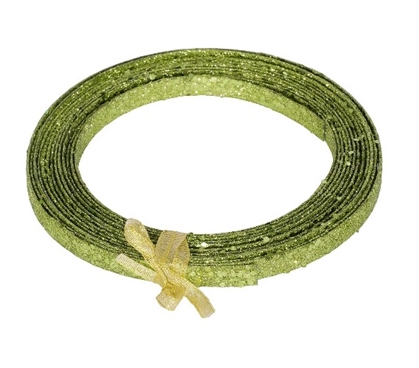 Holiday Dorm Room Decorations 23' Lime Green Glitter Ribbon