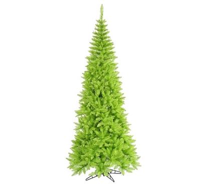 Holiday Dorm Room Decor 4.5'x24" Lime Green Slim Fir Tree