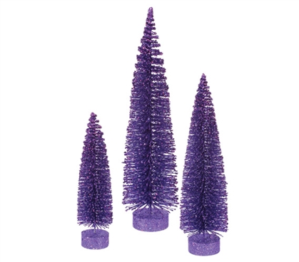 Purple  Glitter Oval Tree Set Must Have Dorm Items