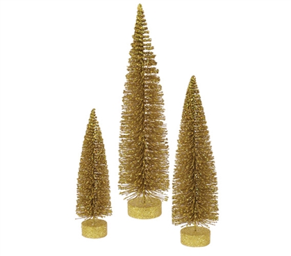 Gold Glitter Oval Tree Set Must Have Dorm Items