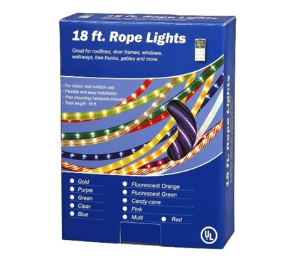 Holiday Dorm Room Decor 18' Purple Rope Light