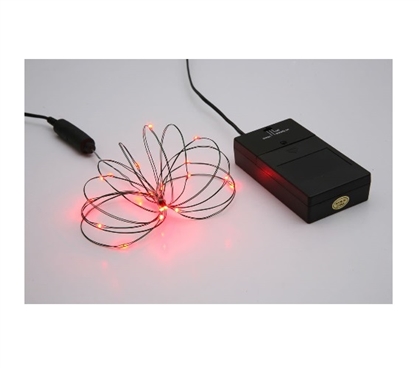 Holiday Dorm Room Decorations 24 Micro LED Light - Red
