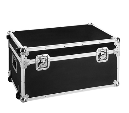 VIN Armored Trunks - Rouge Destination (Black) Dorm Room Storage Dorm Trunk with Wheels