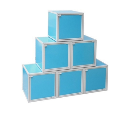 Great Design - Easy-Storage College Cubes - Aqua - Useful Storage Supplies For Dorms