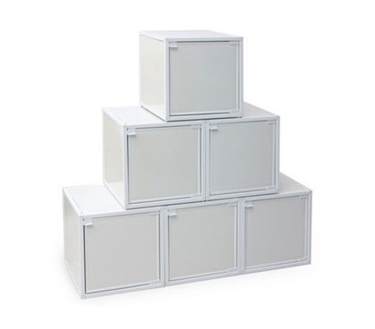 Easy-Storage College Cubes - White - College Essential Dorm Organizer