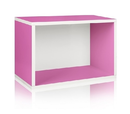 Dorm Room Storage Rectangle Pink - Way Basics Dorm Storage Solutions