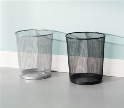 Wire Mesh Wastebasket Dorm organization