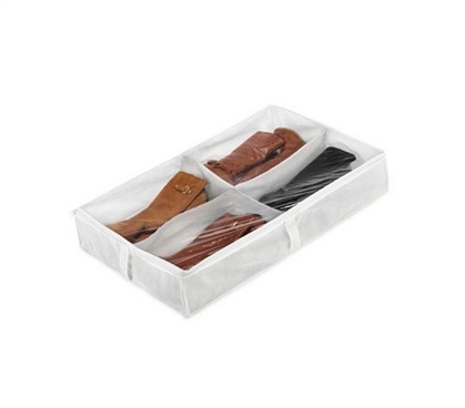 Underbed White Boot Storage Bag