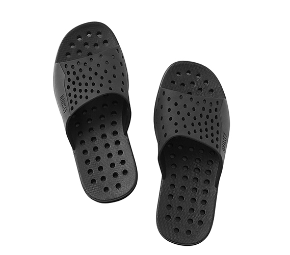 Black College Shower Shoes Clean Men's Shower Sandals for College Guys  Black Color