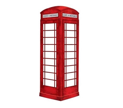 London Phone Booth Message Board Wall Art - Peel N Stick Dorm Room Decorations Dorm Room Decor