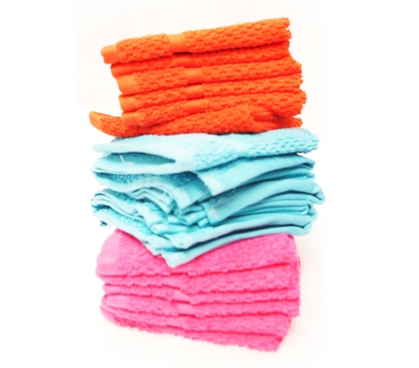 Washcloth Set - Plush Brights Dorm Essentials