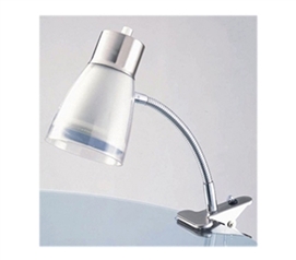 Aglow Dorm Clip Lamp - Clear White College Supplies
