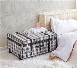 Texture Brand Trunk - Black and Cream Plaid