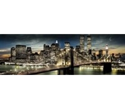 Unique View Of New York - New York Nighttime Moon Poster - NYC Posters For Dorms