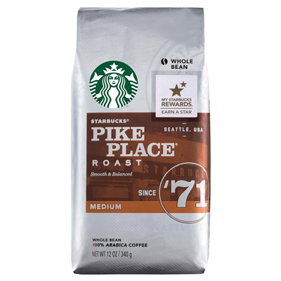 Starbucks Pike Place Coffee Beans | 12oz