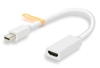 Mini DisplayPort / Thunderbolt to HDMI Female Adapter Cable with Audio Support