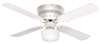 White 42 4 Blade Ceiling Fan With *schhou