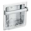 Recessed Soap Tray and Clamp Polished Chrome