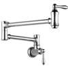 Lead Law Compliant Dual Handle Wall Mount Pot Filler Polished Chrome 4 GPM