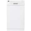 White 18 6 Cycle 4 Level Built in Dishwasher