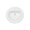 19 One Hole Vitreous China Drop In Lavatory White