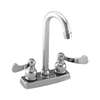 Lead Law Compliant 2 Handle Metal Wing Bar Faucet Polished Chrome