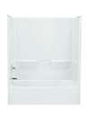 60 X 30 Left Hand Tub and Shower Performa Set White