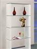 Contemporary 5 Tier Glass Shelf Unit