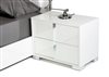 Modrest San Marino Modern White Right Nightstand by VIG Furniture MADE IN ITALY
