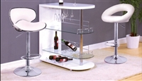 Modern Bar Stand in White