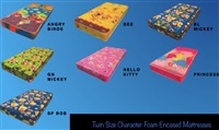 Twin Size Character Foam Embossed Mattresses