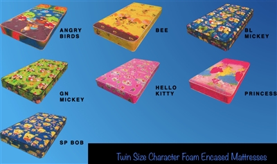 Twin Size Character Foam Embossed Mattresses