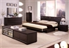 Modrest Capri Modern Wenge King Size Bed w/4 Storage Drawers