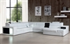 Divani Casa Polaris White Sectional Sofa w/Lights by VIG Furniture