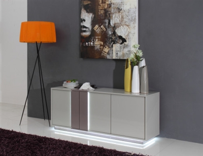 Modrest Vertigo Modern Grey LED Buffet by VIG Furniture